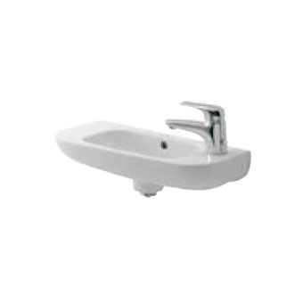 Duravit D-Code fontein 50x22cm m. kraangat links wit