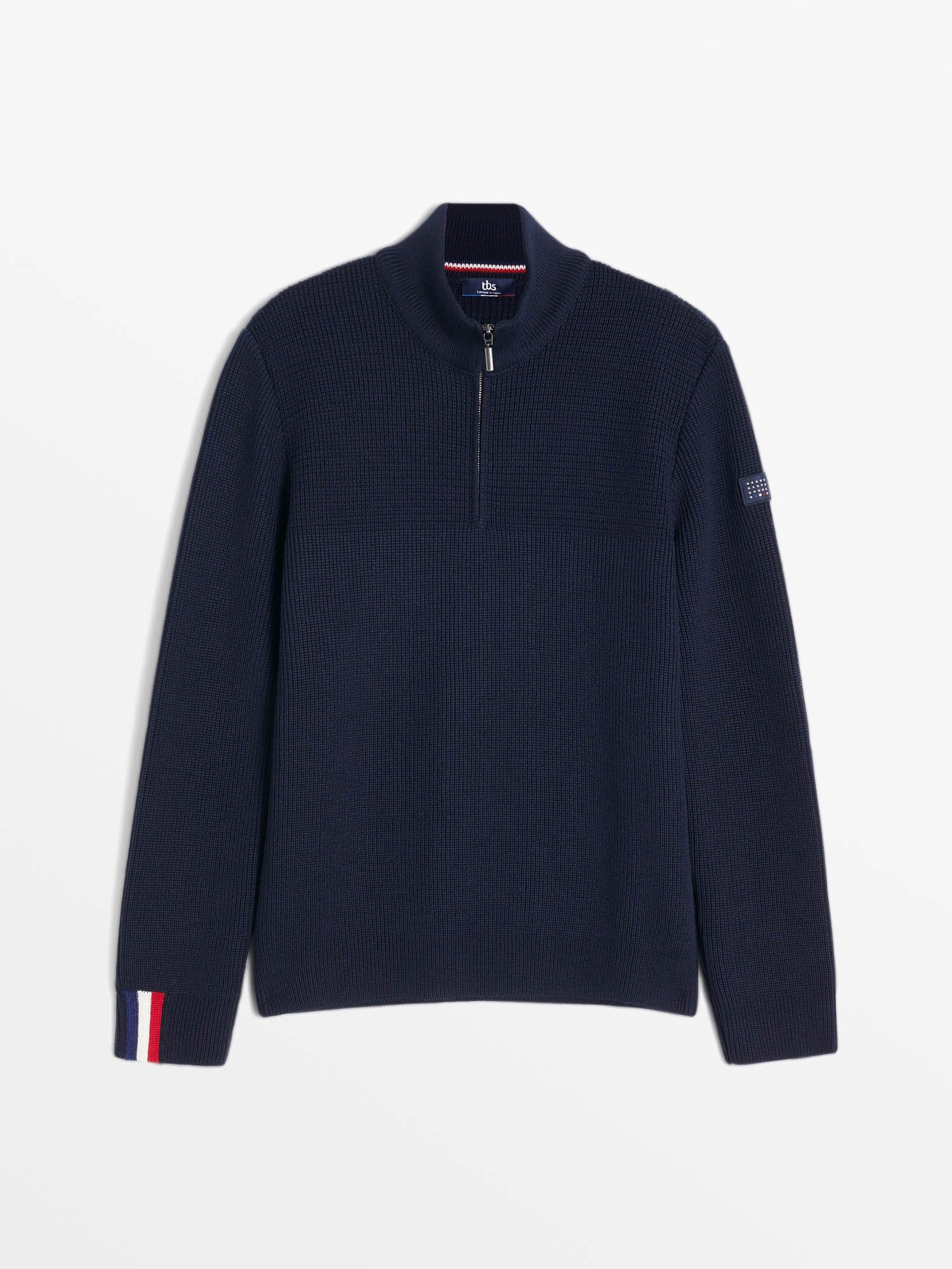 Pull Homme Marine Laine Mérinos Made In France