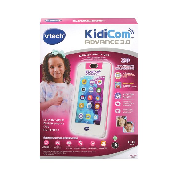 KidiCom Advance 3.0 Blanc et Rose