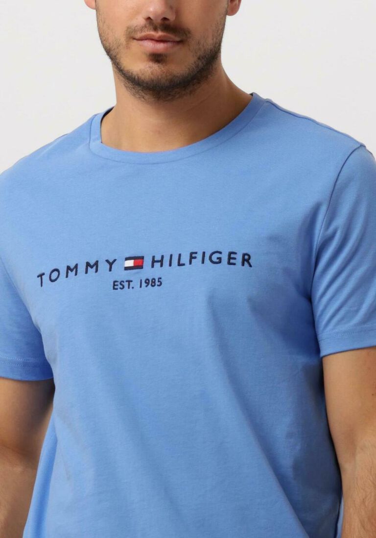 TOMMY HILFIGER blauwe tommy hilfiger t-shirt tommy logo tee