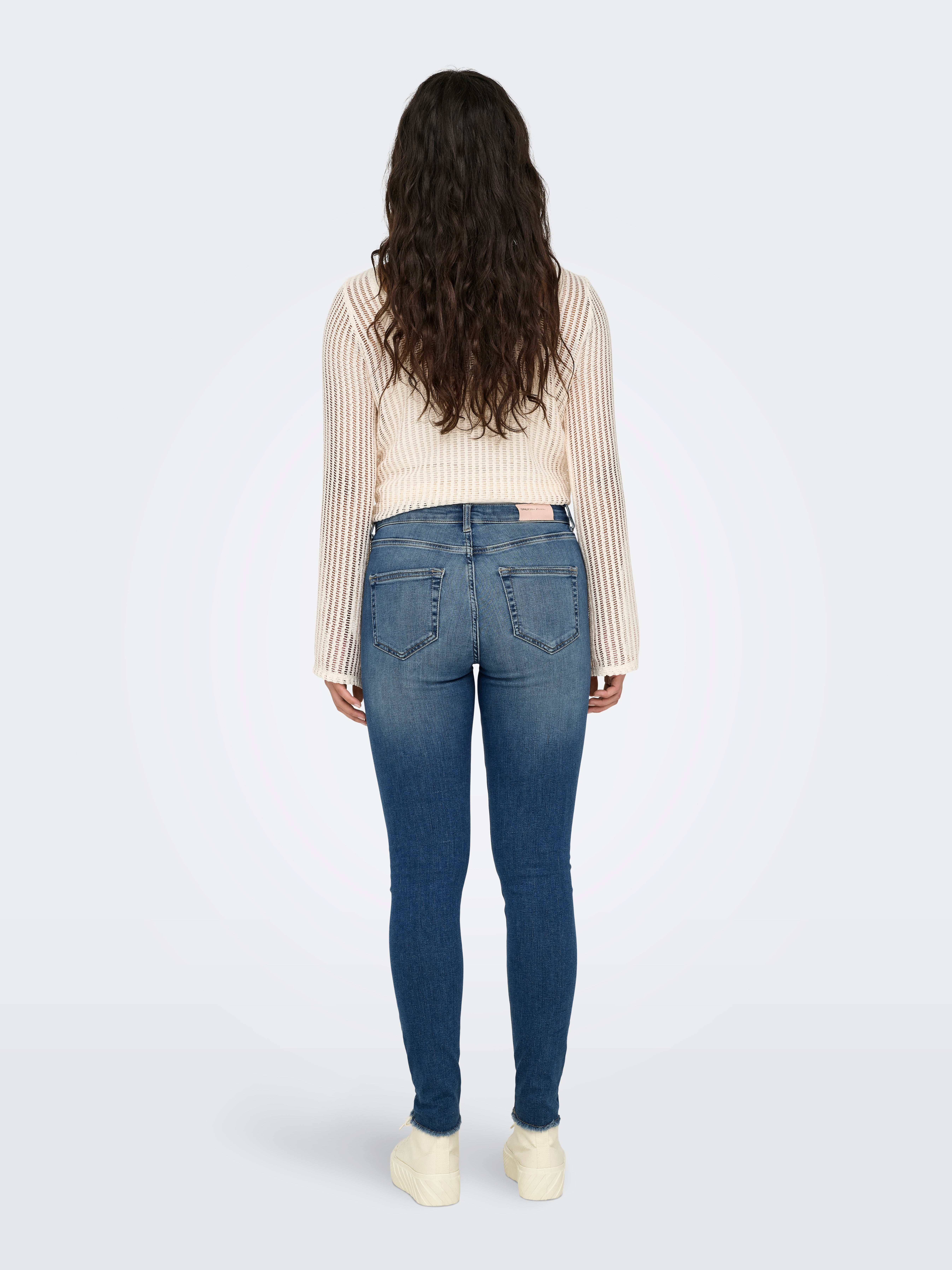 ONLBLUSH Mittlere Taille Skinny Fit Jeans Special Blue Grey Denim