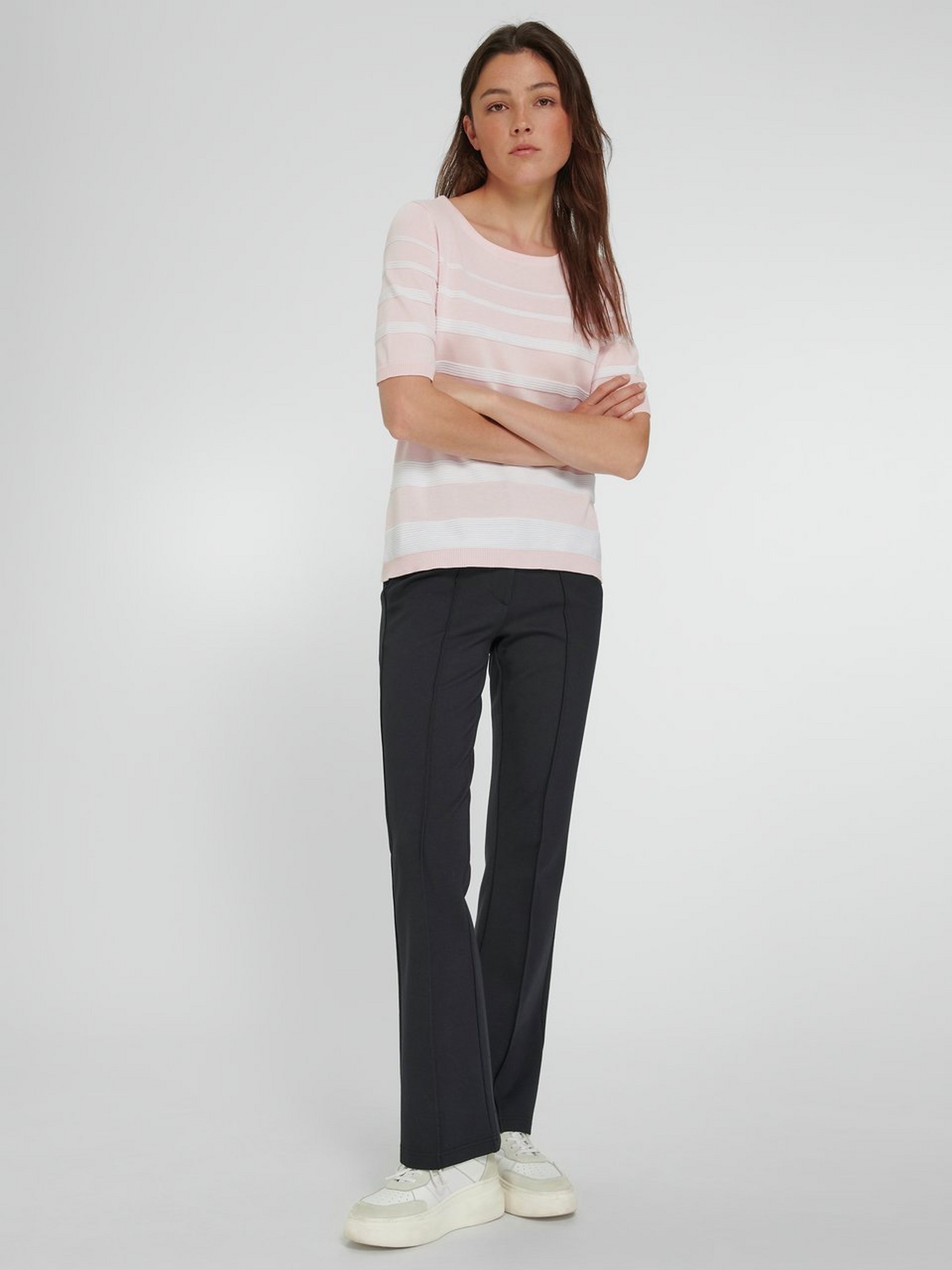 Rundhals-Pullover aus 100% SUPIMA®-Baumwolle
