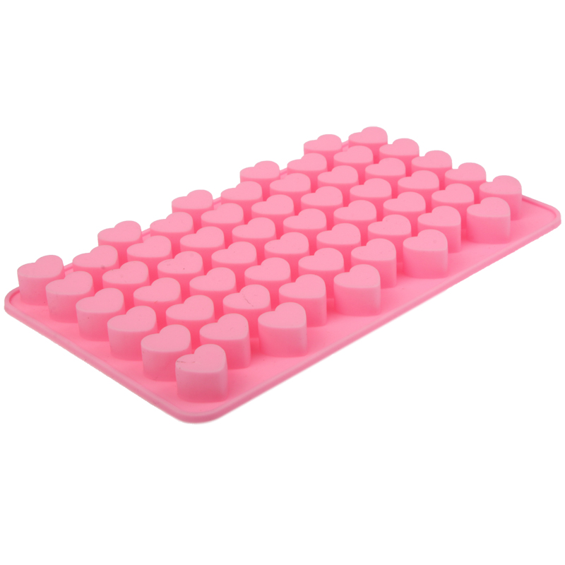 (55-fach) Silikon Eiswürfel Form DIY Ice Cube Tray für Cocktails / Whisky / Softgetränke - Herz