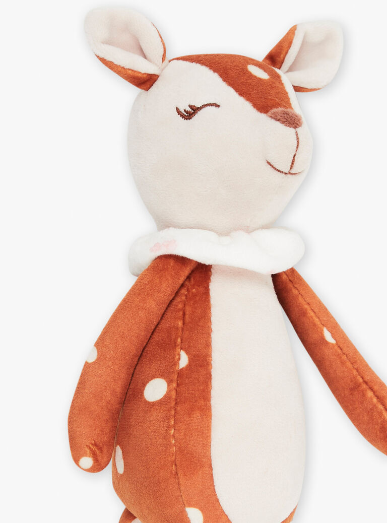 Doudou de naissance Biche grège et roux