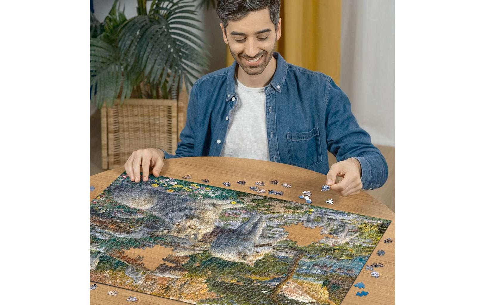 Puzzle Wolfsrudel im FrühlingserwachenKlassisches Puzzle mit Premium-Qualität