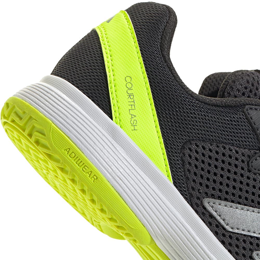 adidas Courtflash Tennisschuh Kinder carbon