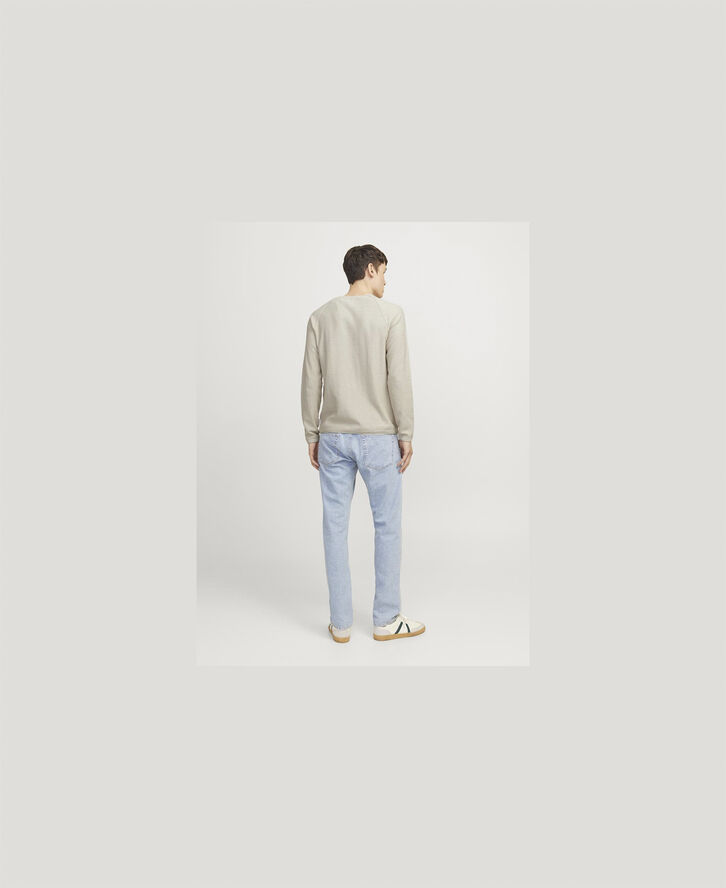 JJ-REBEL JREBNOAH KNIT CREW NECK Oatmeal/melange