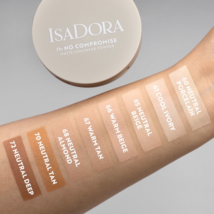 IsaDora The No Compromise Matte Longwear Powder 65 Neutral Beige 7g