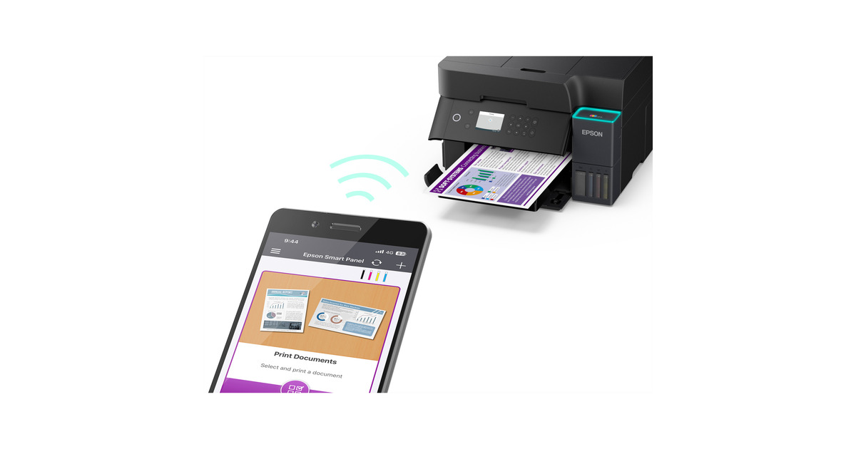 EpsonEcoTank ET-3950 all-in-one inkjetprinter  (Zwart, Scannen, Kopiëren, wifi, inclusief tot 3 jaar inkt)