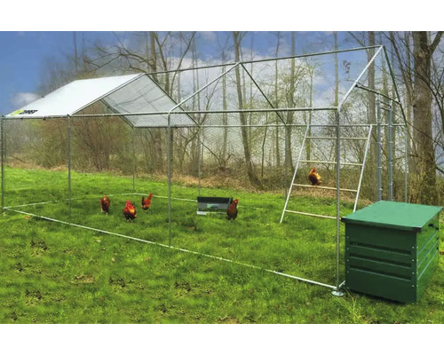 Rits DIY dierenren 3 x 6 x 2,5 m ZI-CR362 voor kippen, pluimvee, konijnen, cavia's
