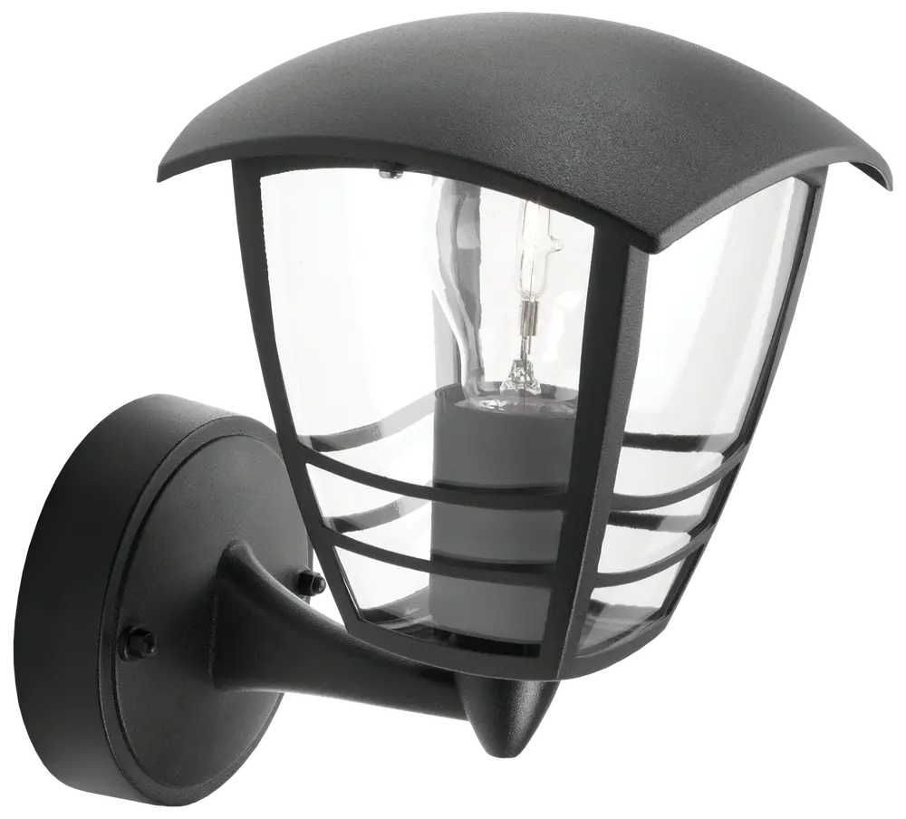 PHILIPS Væglampe Creek up E27 - sort