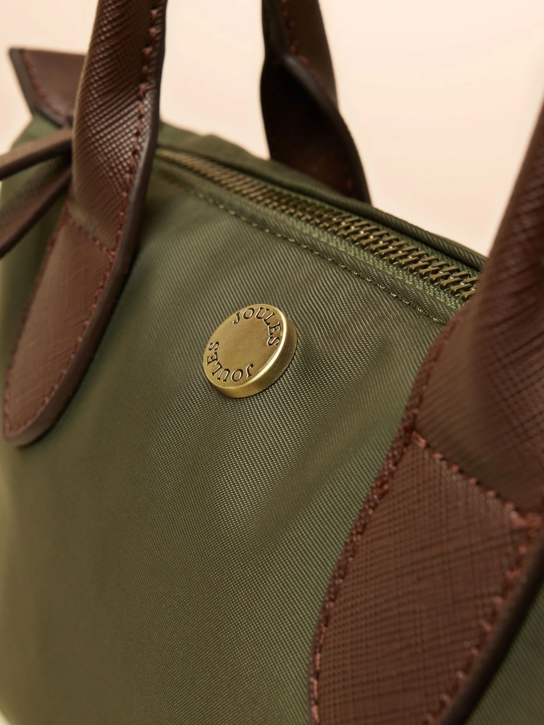 Kakigroen - Joules Edie Ecru Check Crossbody Bag