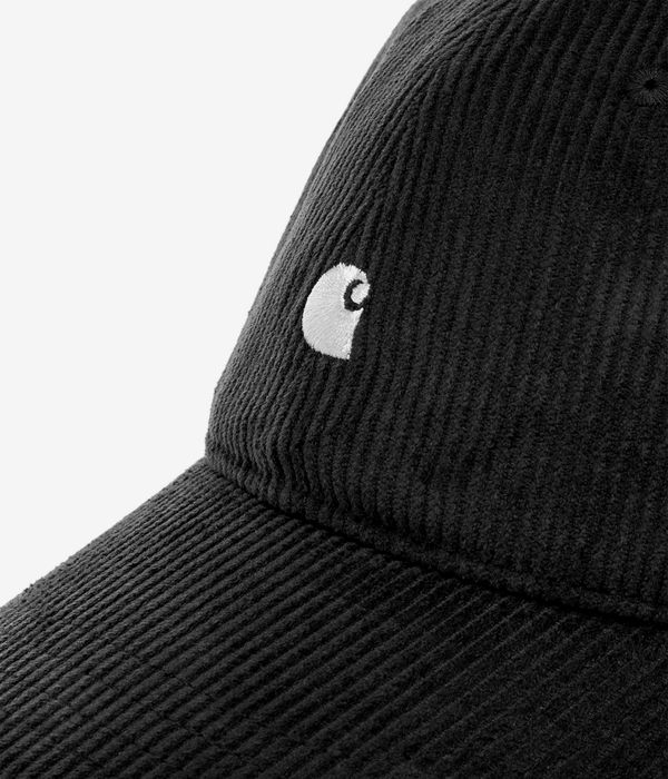 Carhartt WIP Harlem Corduroy 6 Panel Cap (black wax)