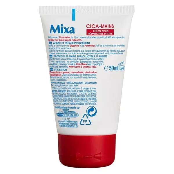 Creme para as mãos Mixa Body Cica-Hands Intense Repairing 50ml