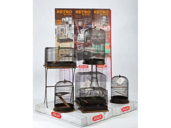 Zolux Celestine Retro Cage for Birds Col. Dark Brown