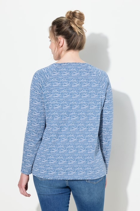 Langarmshirt, Raglanärmel, Rundhals, OEKO-TEX