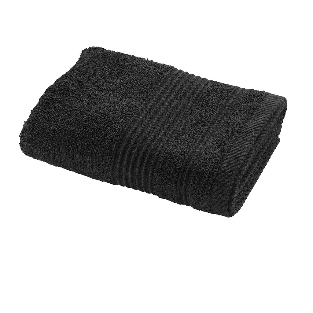 Serviette de toilette coton noir 50x90cm