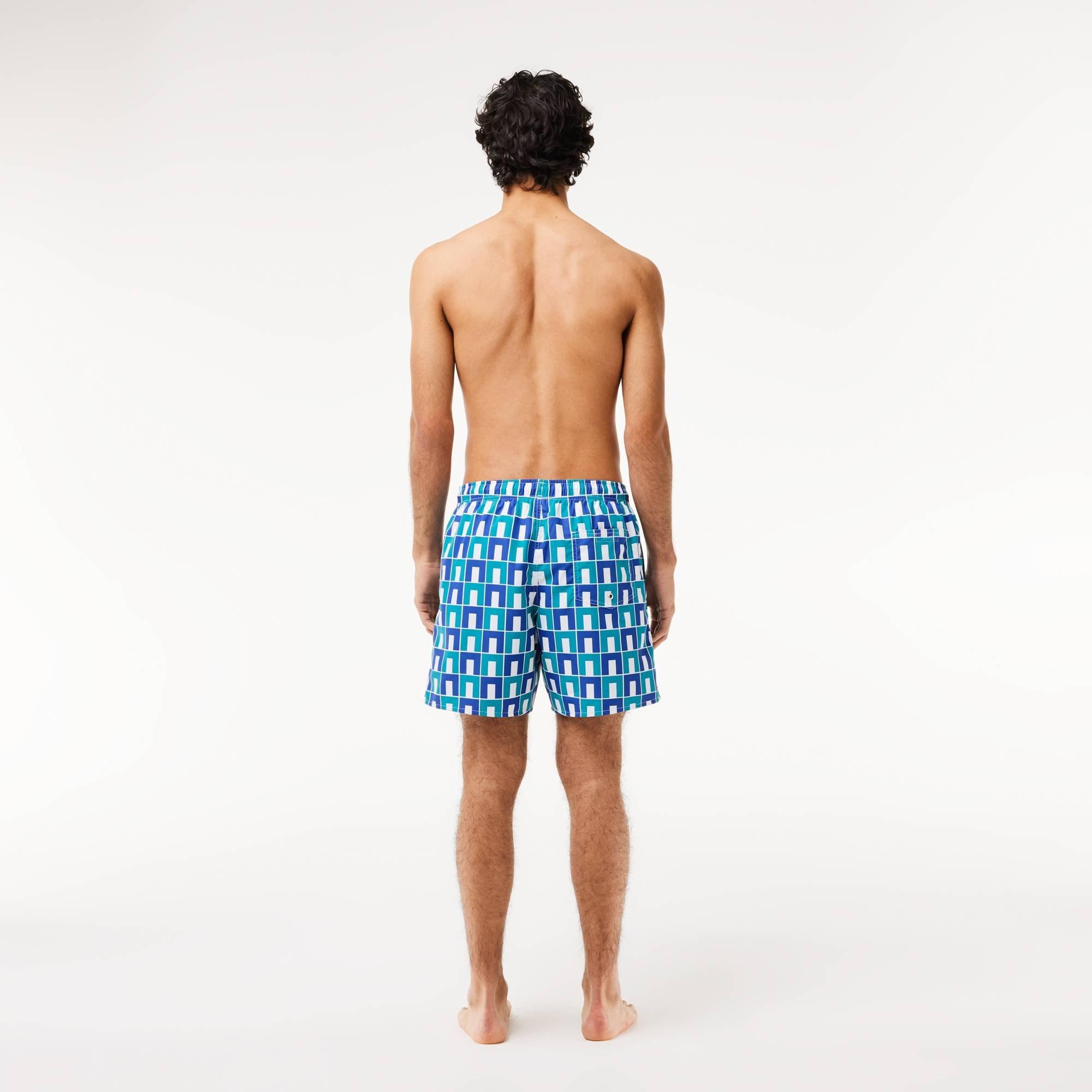 Lacoste Printed Swim Shorts
