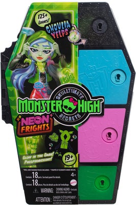 Monster High Skulltimate Secrets Neon Frights Dukke Ghoulia Yelps