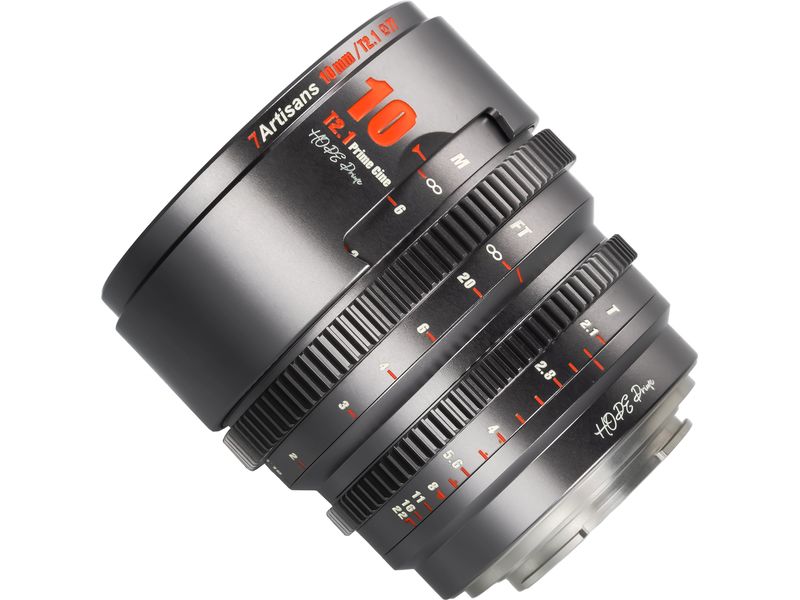 7Artisans Festbrennweite 10mm T/2.1 – Canon RF Kompaktes, leichtes Objektiv für Kameras mit Super35-Sensoren