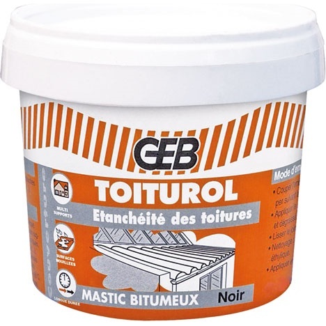 Pâte bitumeuse étanche Toiturol 400g
