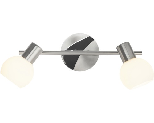 Plafondlamp, 2-lichts, B 38,5 cm, Tiara ijzer/wit