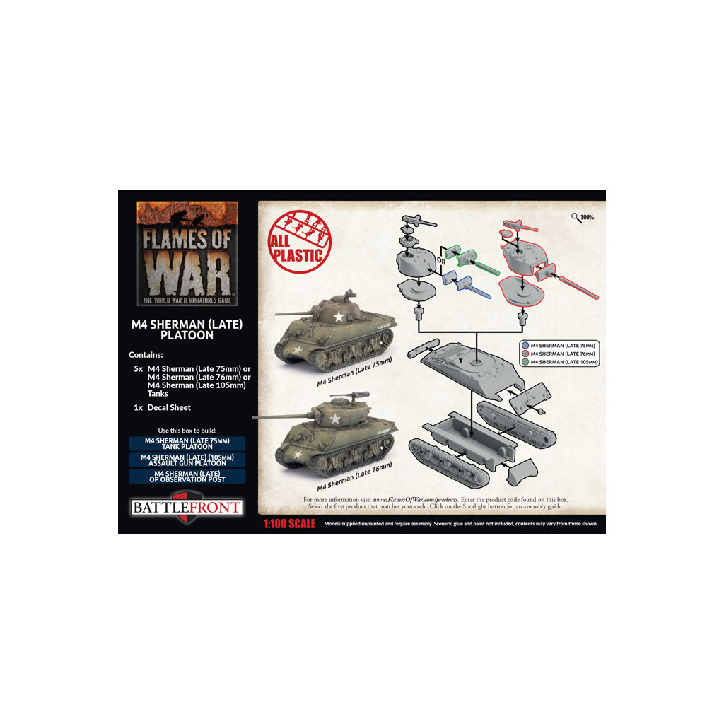 Flames of War - M4 Sherman (Late) Platoon