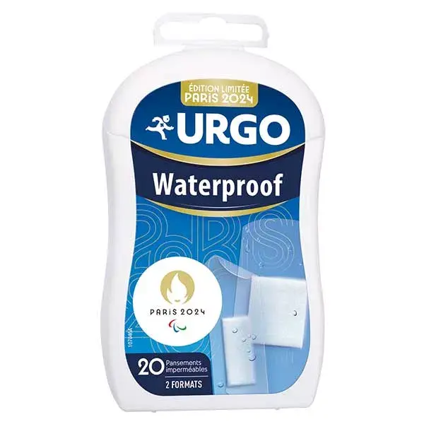 Curativos impermeáveis Urgo para primeiros socorros, 20 unidades.