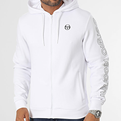 Sweat Zippé Capuche Vamar 40413 Blanc
