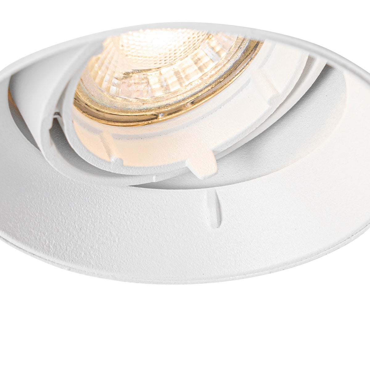 Moderne inbouwspot, wit, GU10, rond, frameloos - Oneon