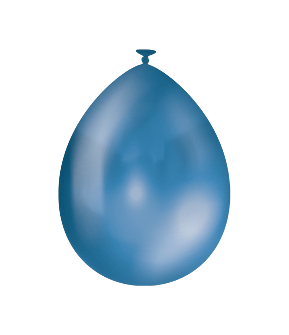 Donkerblauwe Ballonnen Metallic 30cm 25st