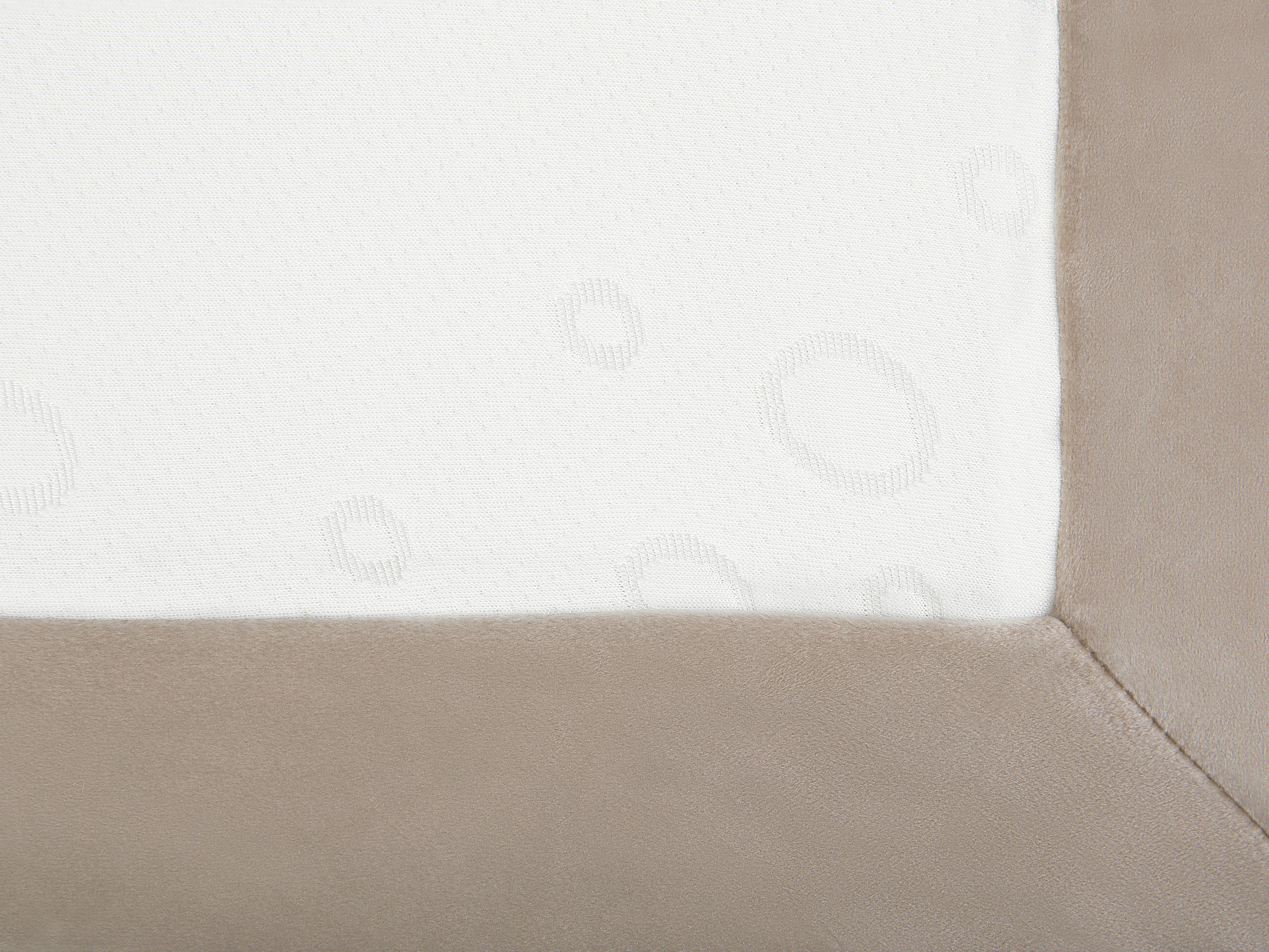 Boxspring Fluweel CONSUL 180 x 200 cm Lichtbeige
