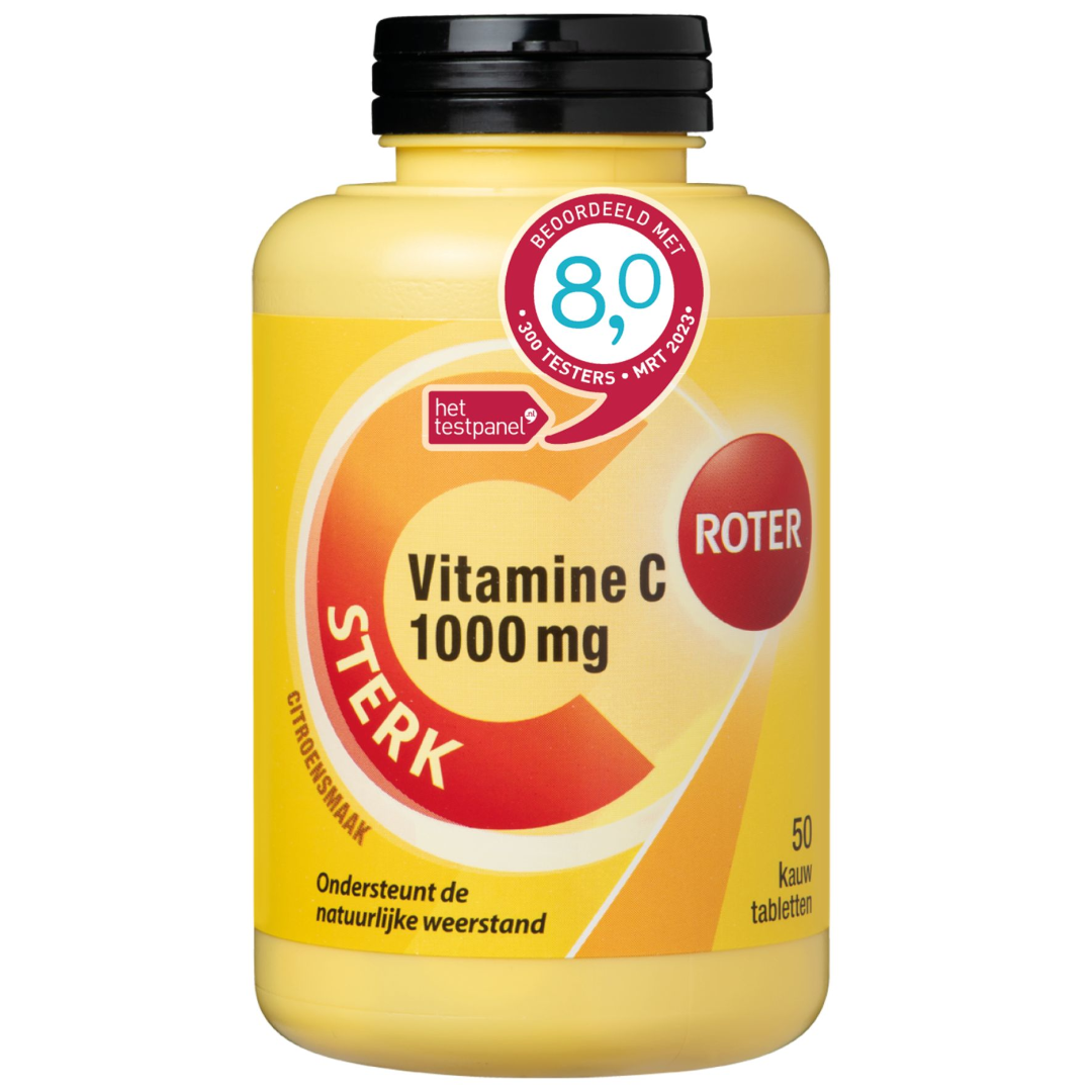 Roter Vitamine C 1000 mg sterk (50 kauwtabletten)