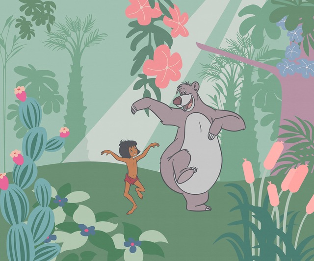 Komar Fototapete »Digitaldruck Vlies -  Jungle Book Just Kidding - Grösse 300 x 250 cm« bedruckt glatt Kinderzimmer