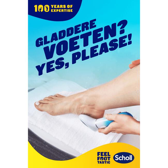 Scholl Velvet SmoothElekrische Voetvijl Blauw
