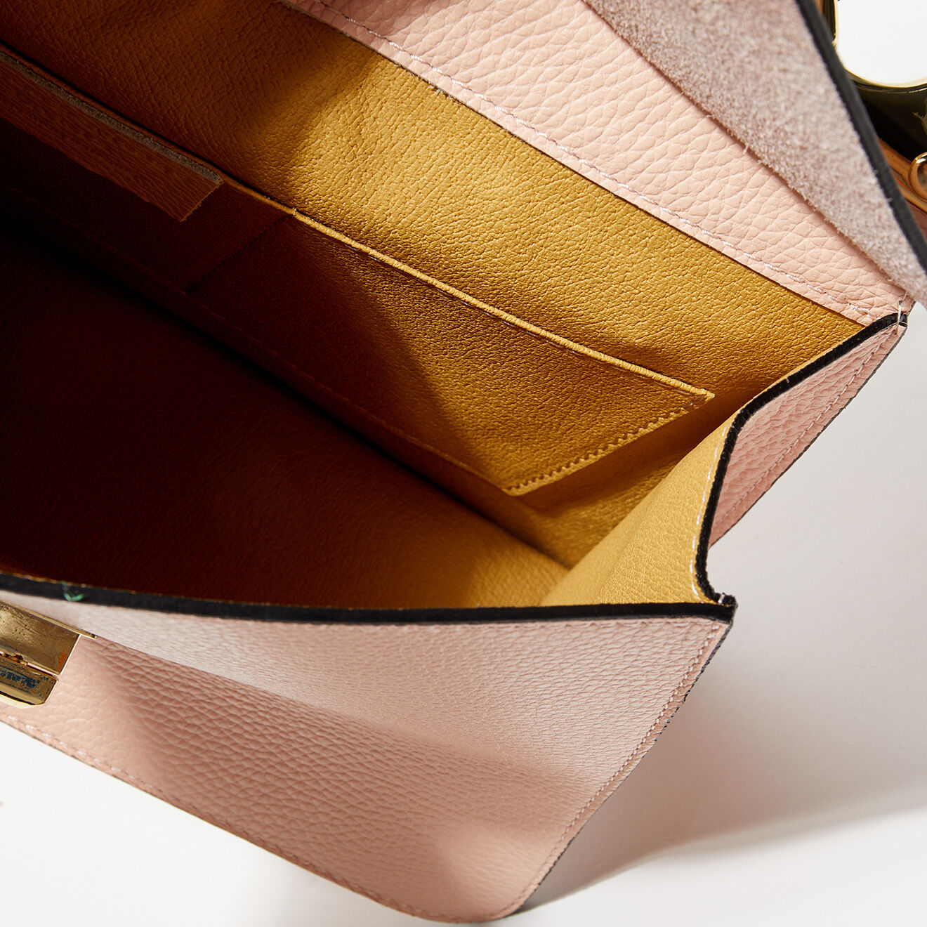 Maison Héritage Sac à main en Cuir Rio rose clair - 24.5x10x18.5 cm