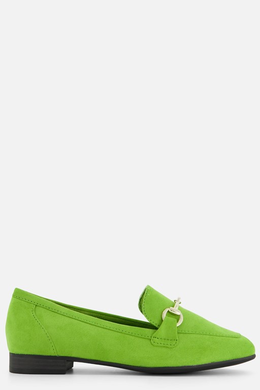 Marco Tozzi Instappers groen Textiel