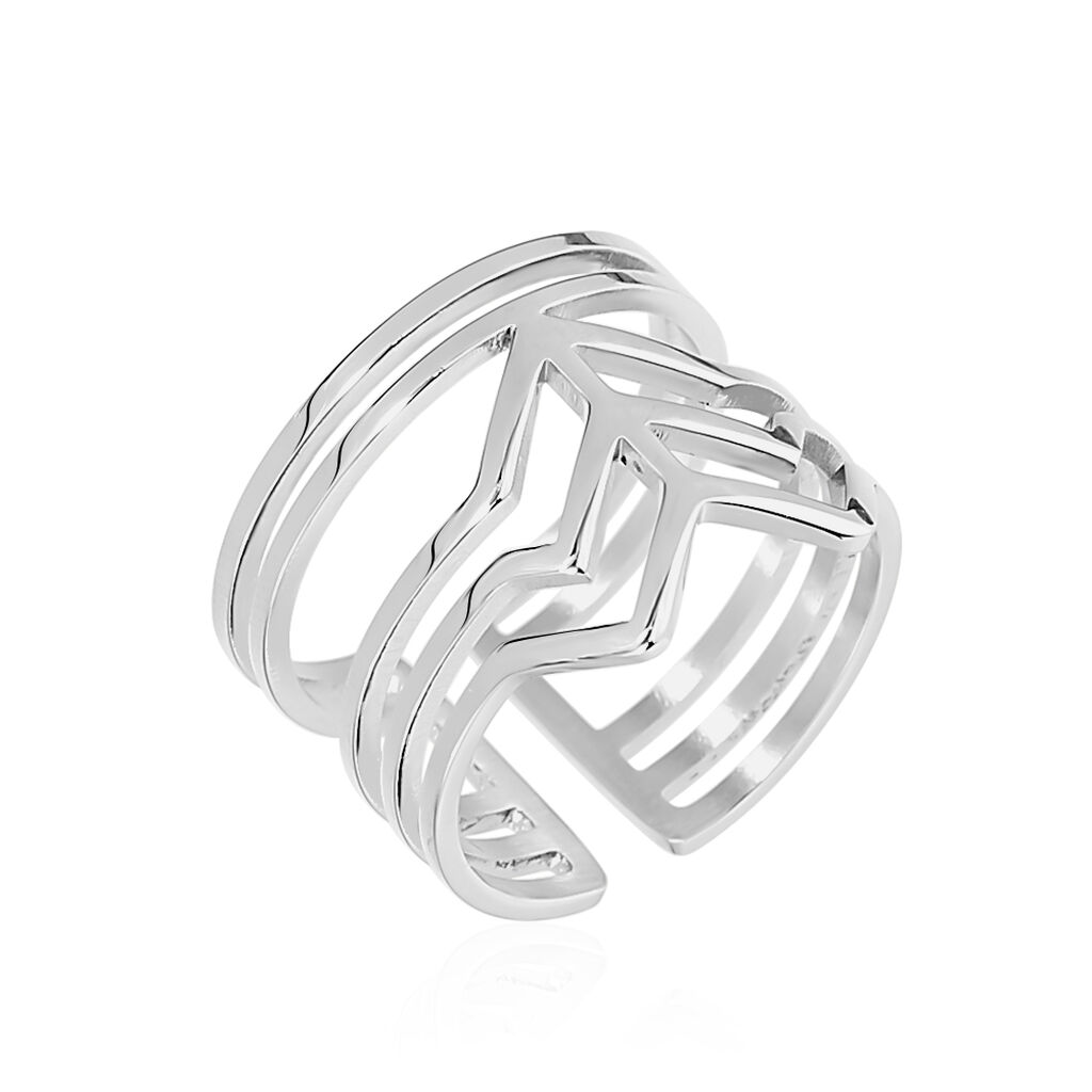 Bague Adel Acier Blanc