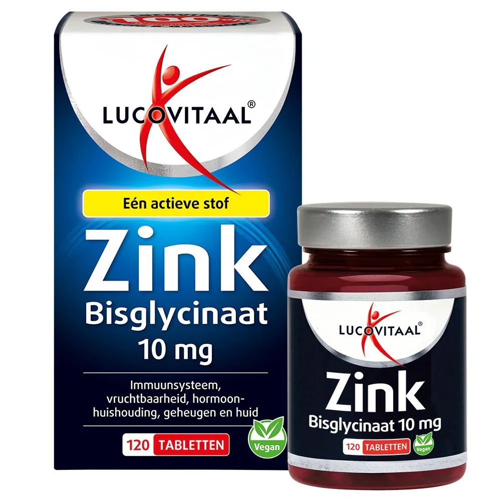 100% Zink Bisglycinaat 120 tabletten