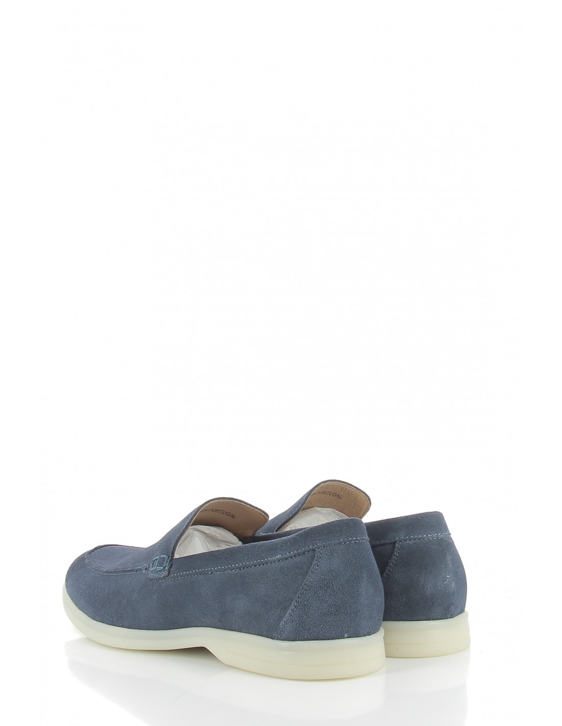 hylton Mocassin homme atoll 5/8 flag daim bleu