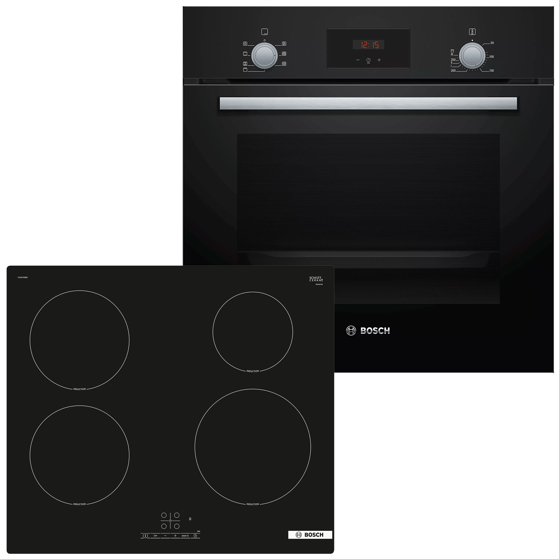 BOSCH Einbau-Backofenset HBD234FB65 - Induktion - A