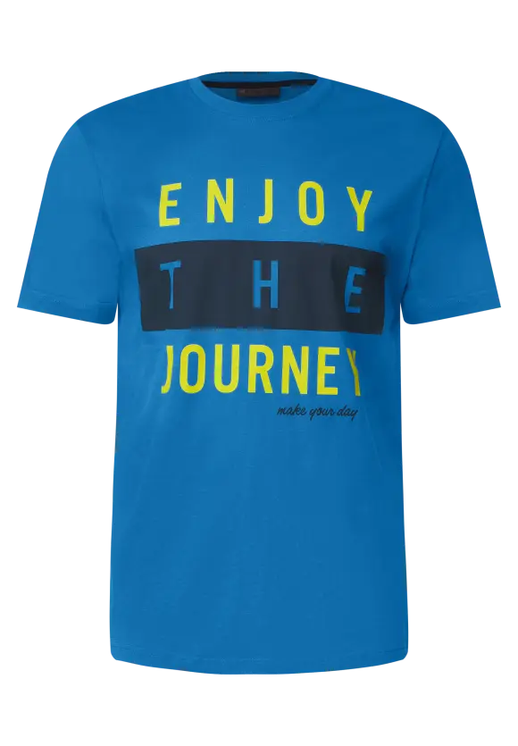 T-Shirt mit Frontprint - classic blue