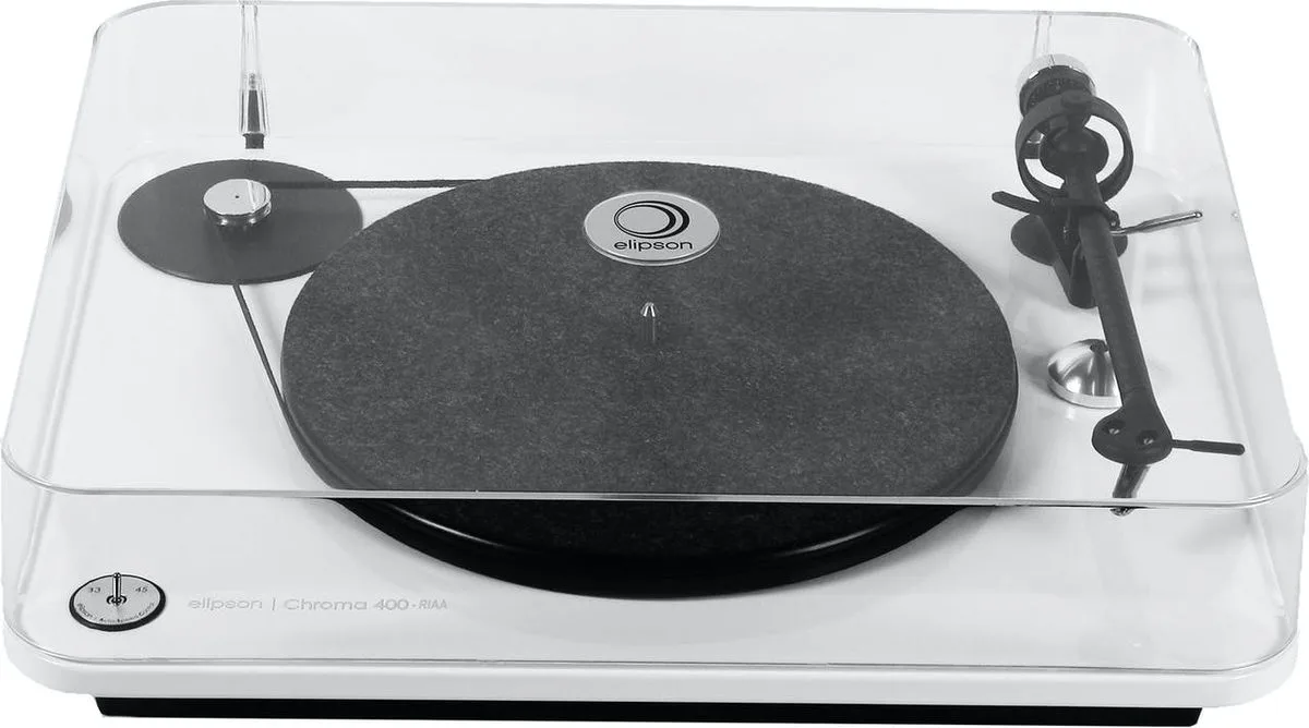Elipson Chroma 400 RIAA Blanc laqué Platines vinyle hi-fi