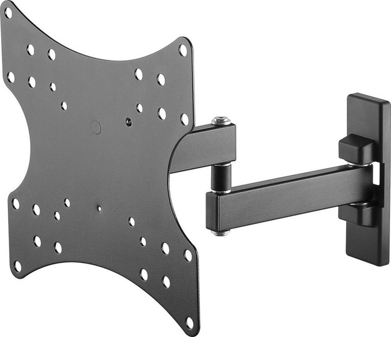 TV muurbeugel voor 23-42 inch schermen - Full Motion - Basic - Tot 15kg - Zwart