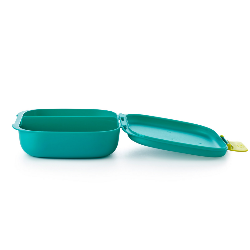 Eco+ 1-2-3 Lunchbox Die Lunchbox mit praktischer Unterteilung und Clip-Verschluss