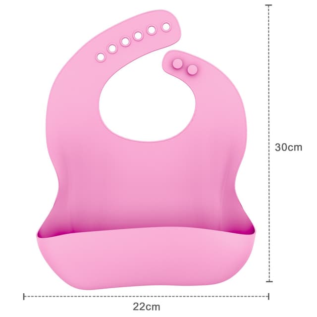 Babyhagesmæk af silikone med drypbakke pink