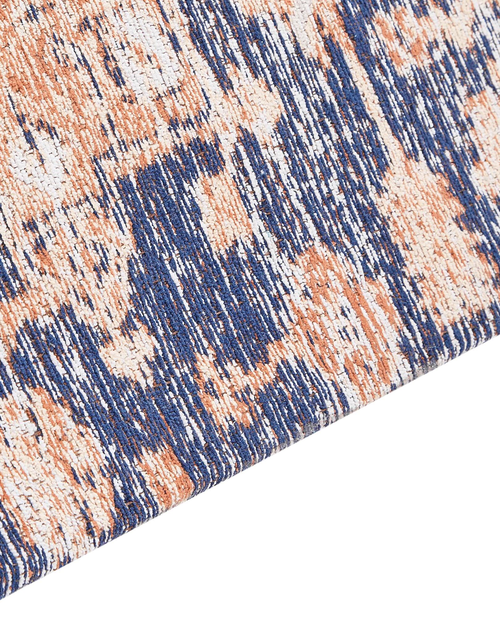 Vloerkleed KURIN Blauw 140 x 200 cm Katoen