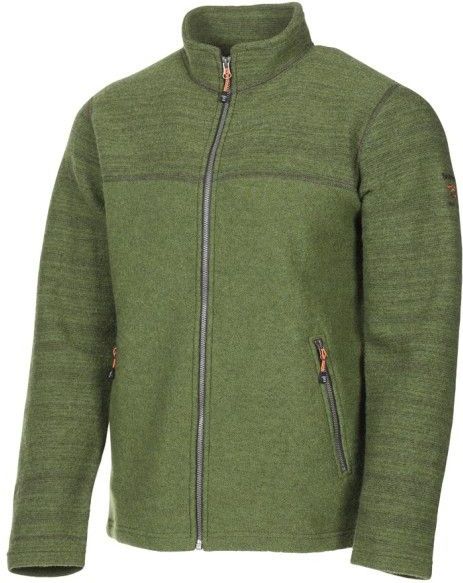 Ivanhoe of Sweden Jon Full Zip Wollen vest (Heren |olijfgroen)