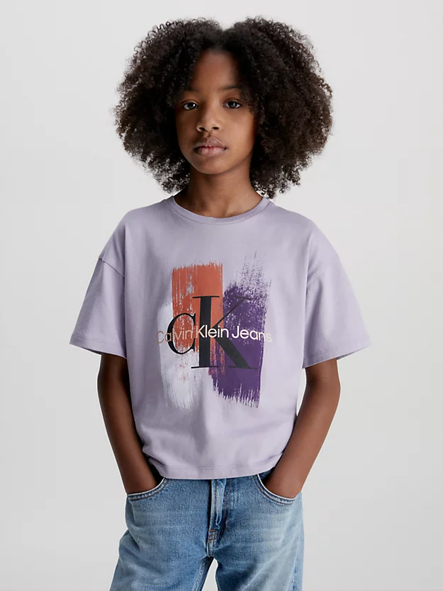Camiseta estampada com logotipo