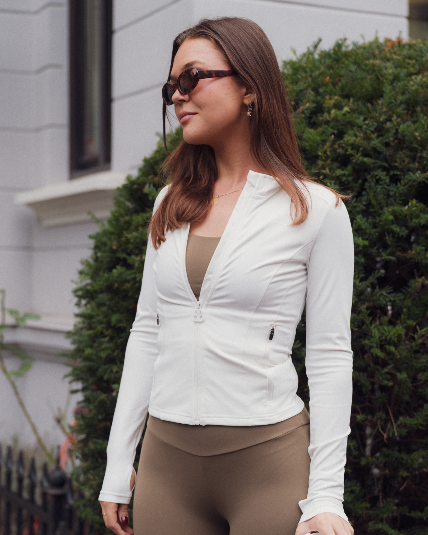 Bumpro Lively Zip Up Jacket White